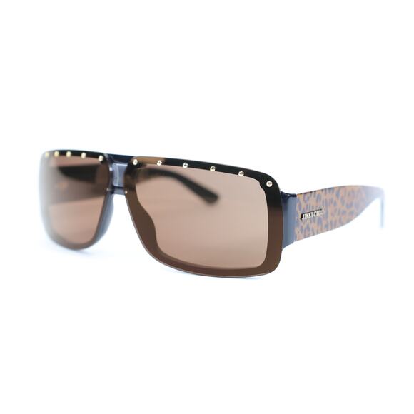 Jimmy Choo Morris Womens Rectangle Sunglasses - Brown/Brown - NWT - Picture 5 of 9